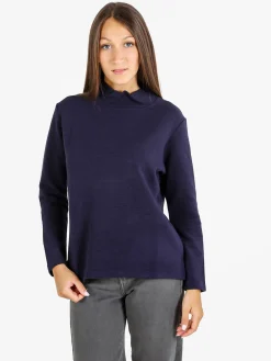 Coveri Moving Maglia donna a maniche lunghe accollata - nero