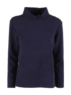 Coveri Moving Maglia donna a maniche lunghe accollata - nero