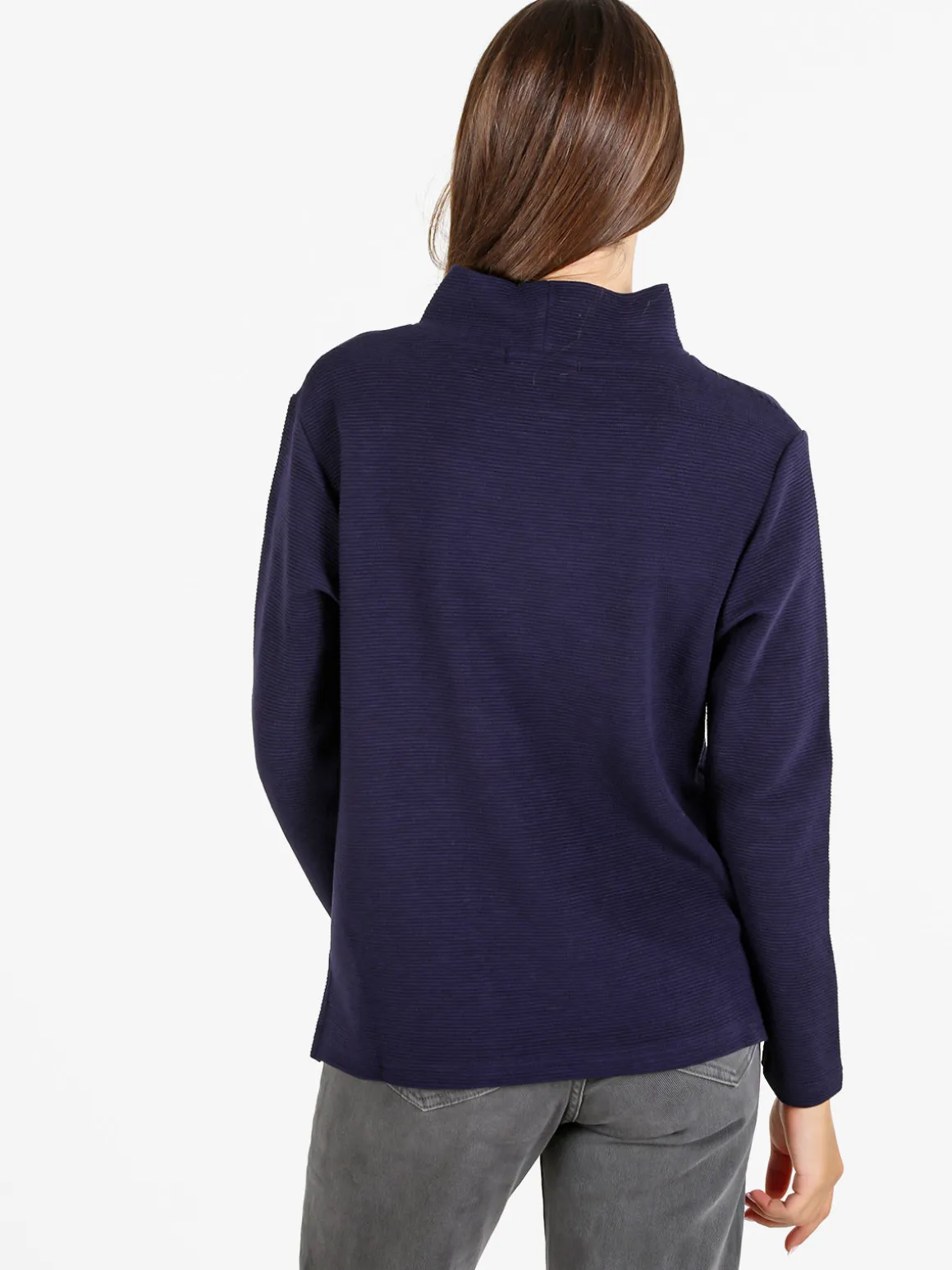 Coveri Moving Maglia donna a maniche lunghe accollata - nero