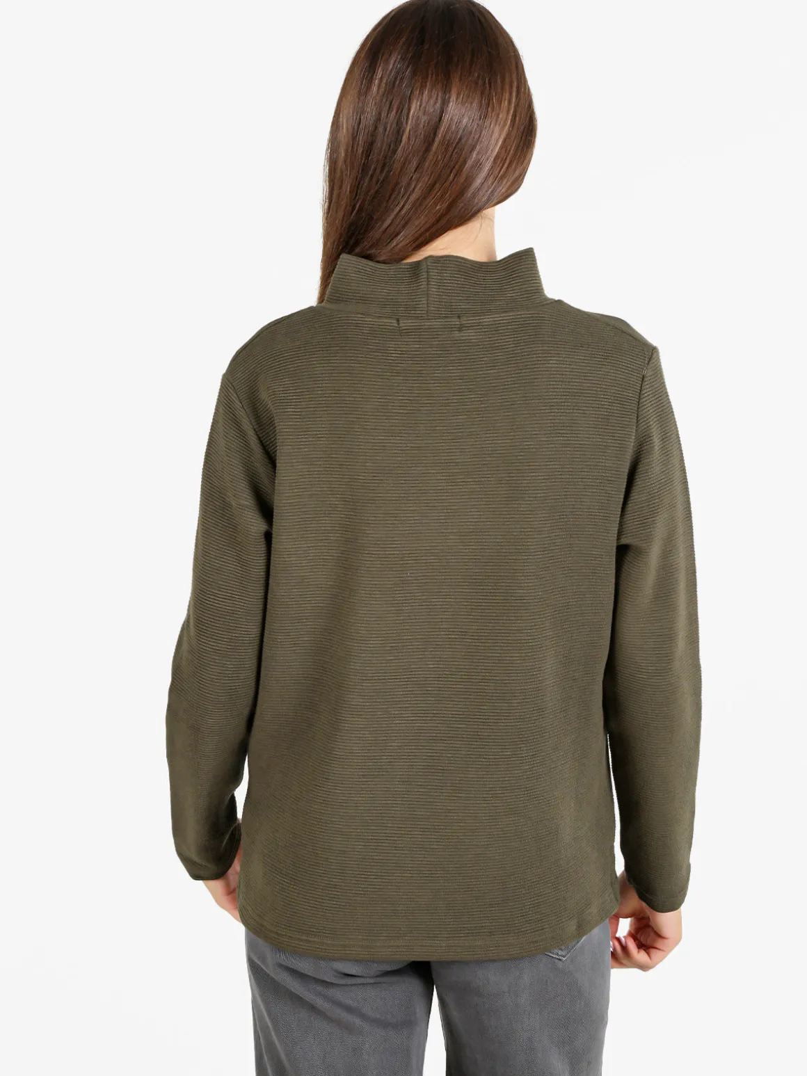 Coveri Moving Maglia donna a maniche lunghe accollata - bordeaux