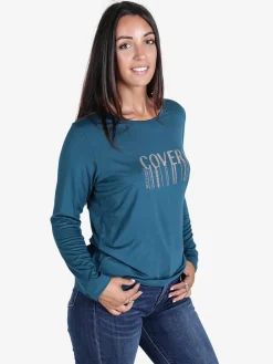 Coveri Moving Maglia girocollo da donna con stampa