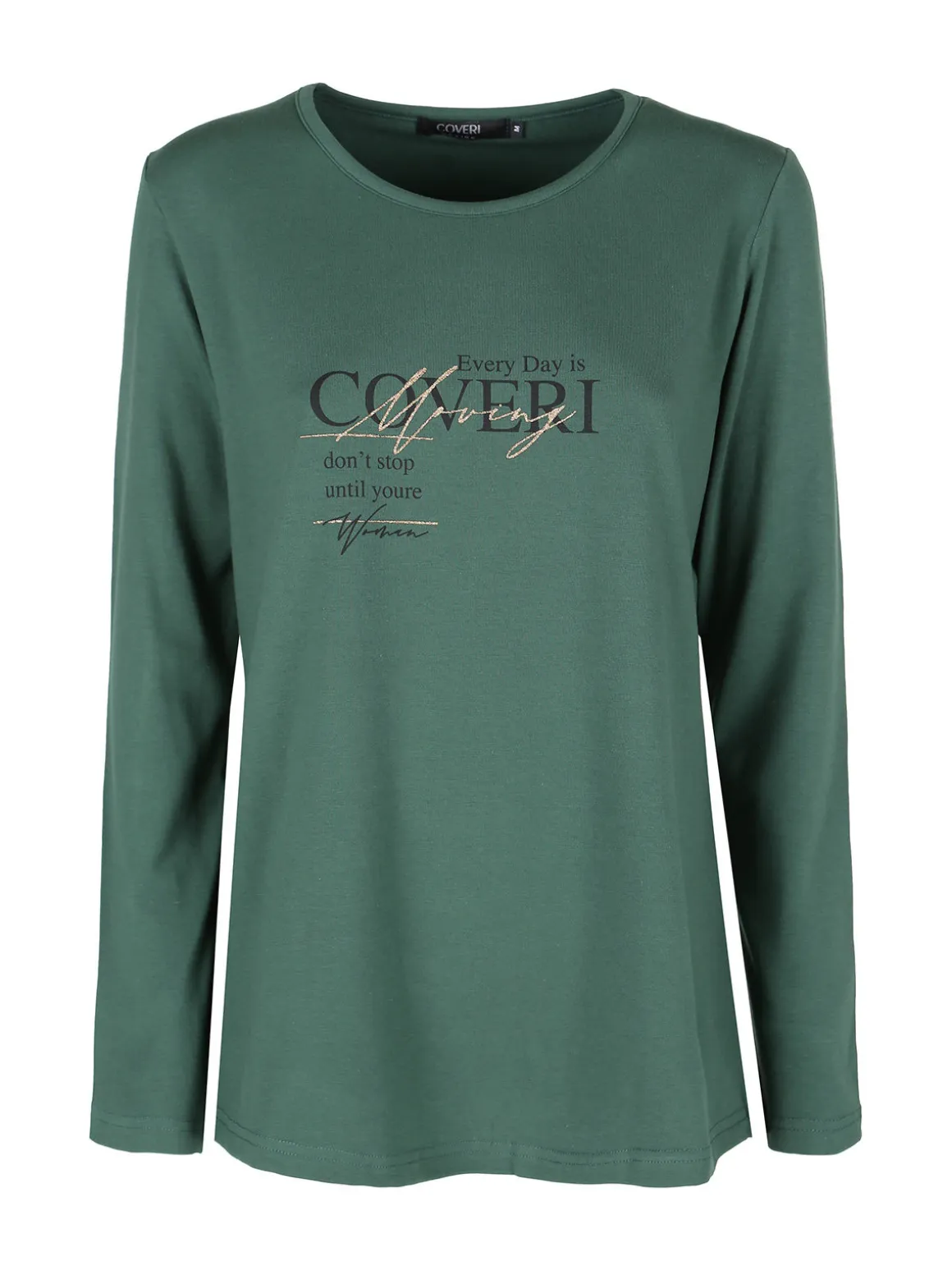 Coveri Moving Maglia girocollo da donna con stampa scritta
