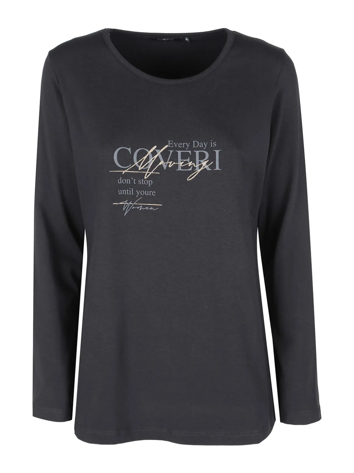 Coveri Moving Maglia girocollo da donna con stampa scritta