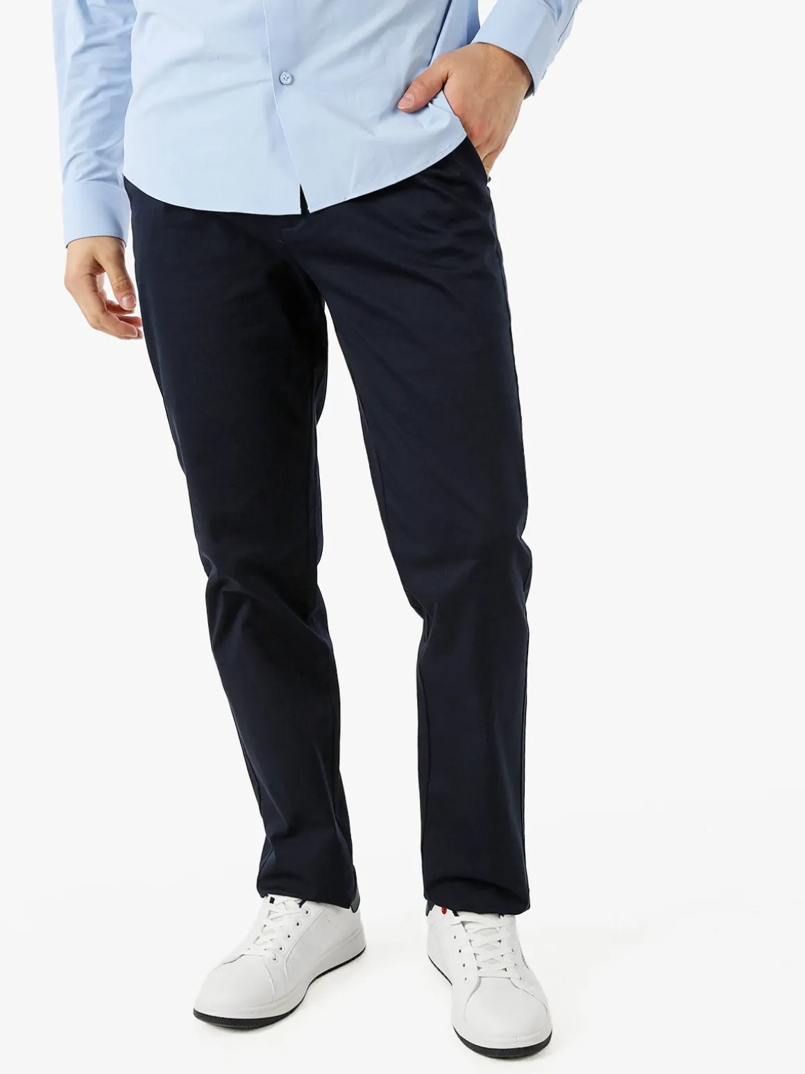 Coveri Moving Pantaloni casual da uomo in cotone - blu scuro