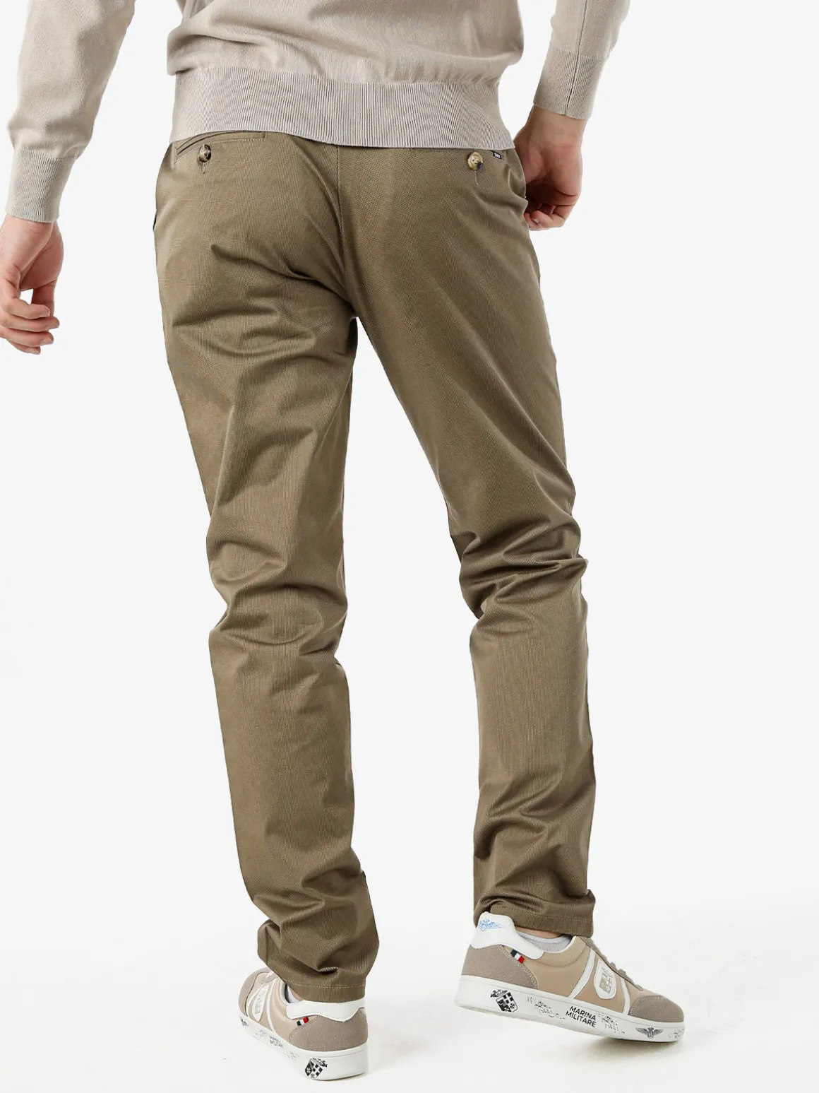 Coveri Moving Pantaloni casual da uomo a vita bassa - fango