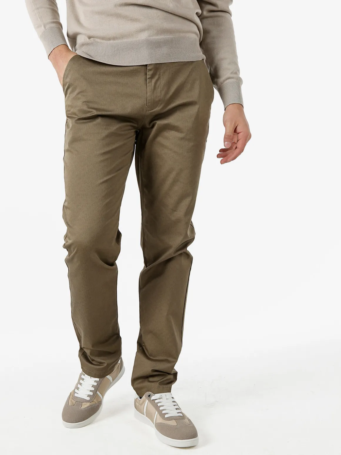 Coveri Moving Pantaloni casual da uomo a vita bassa - fango