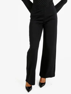 Coveri Moving Pantaloni donna a gamba larga - nero