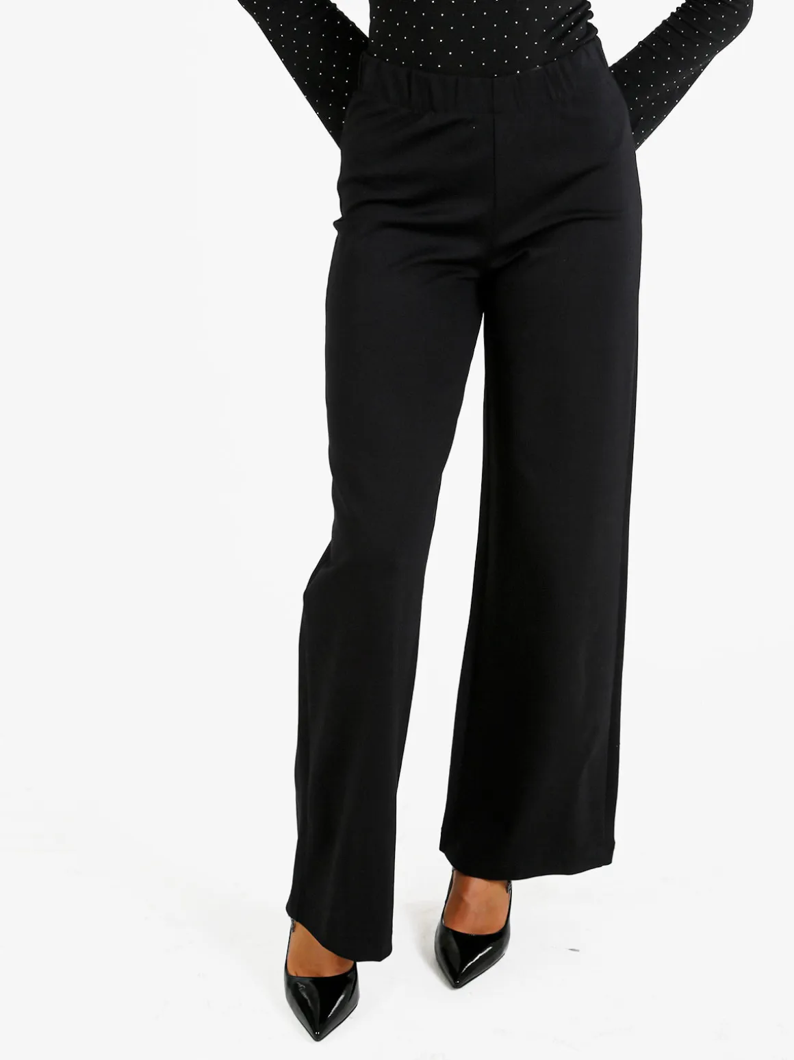 Coveri Moving Pantaloni donna a gamba larga - nero