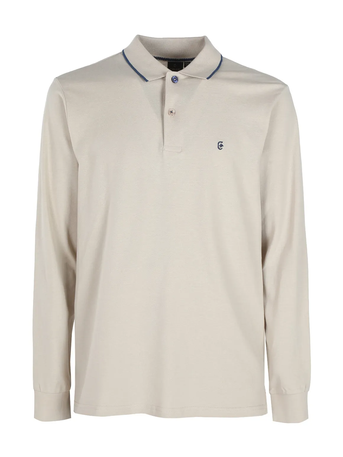 Coveri Moving Polo da uomo a maniche lunghe in cotone
