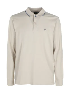 Coveri Moving Polo da uomo a maniche lunghe in cotone
