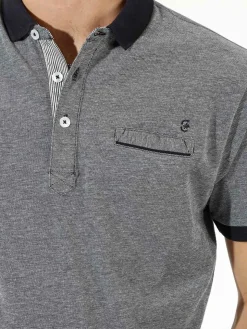 Coveri Moving Polo da uomo a maniche corte in cotone - blu scuro