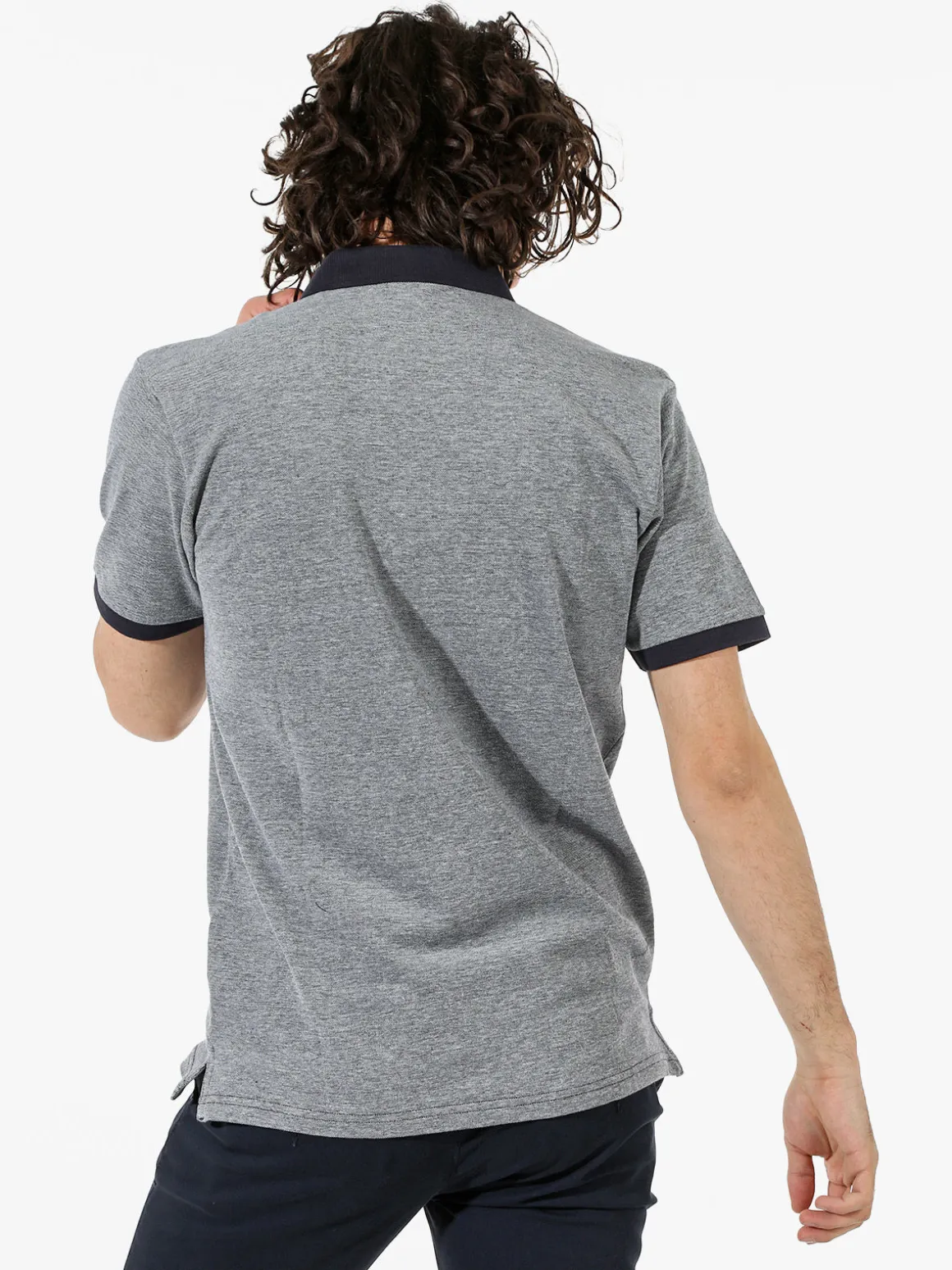 Coveri Moving Polo da uomo a maniche corte in cotone - blu scuro