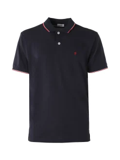 Coveri Moving Polo da uomo in cotone a maniche corte - blu scuro