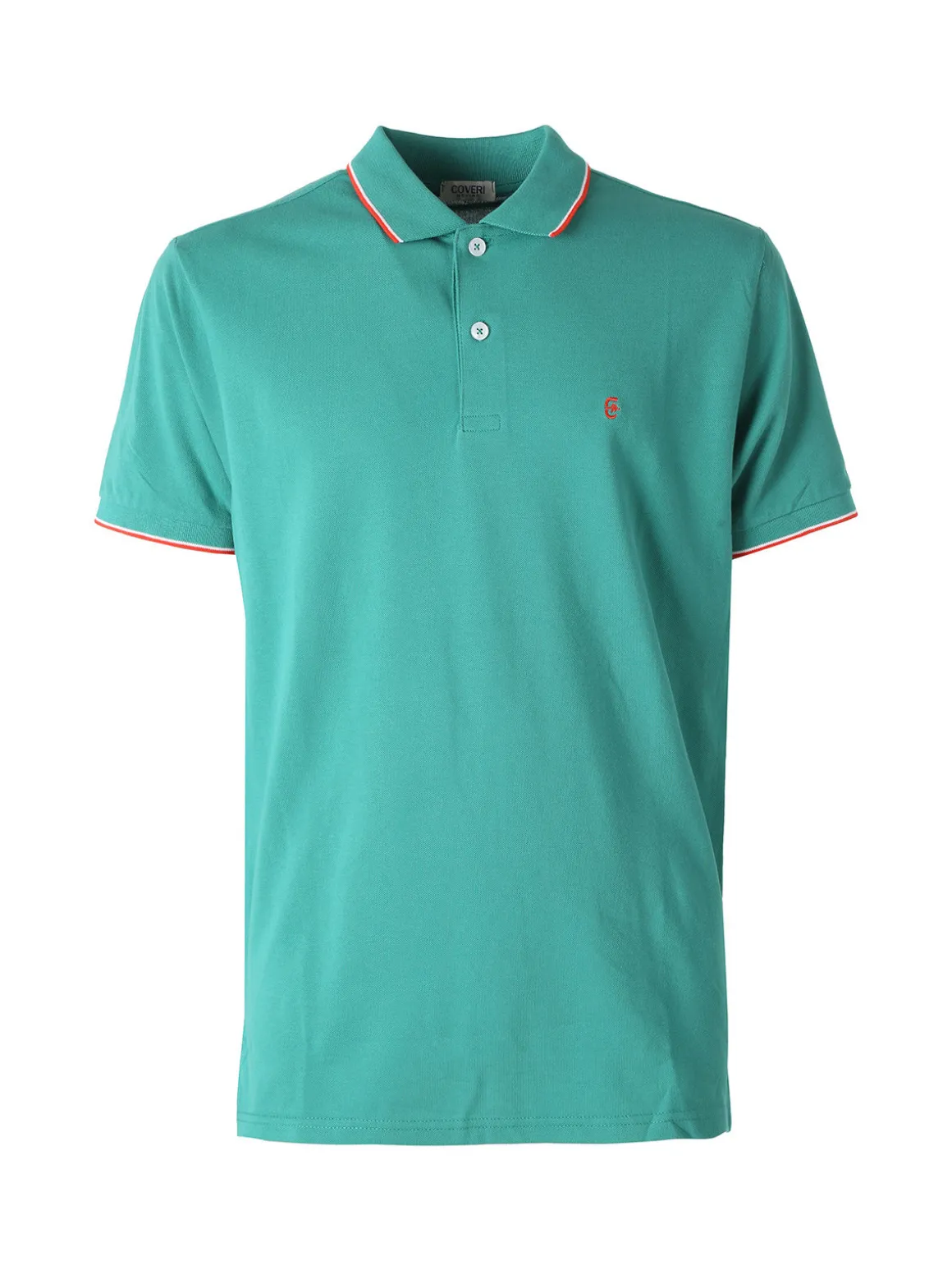 Coveri Moving Polo da uomo in cotone a maniche corte - verde