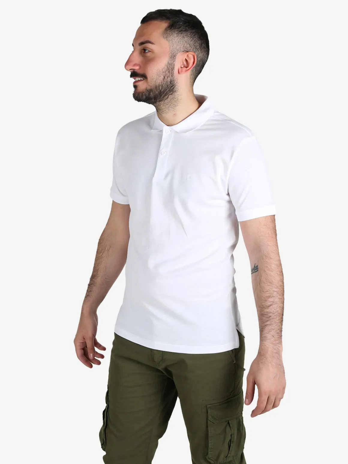 Coveri Moving Polo da uomo in cotone a maniche corte