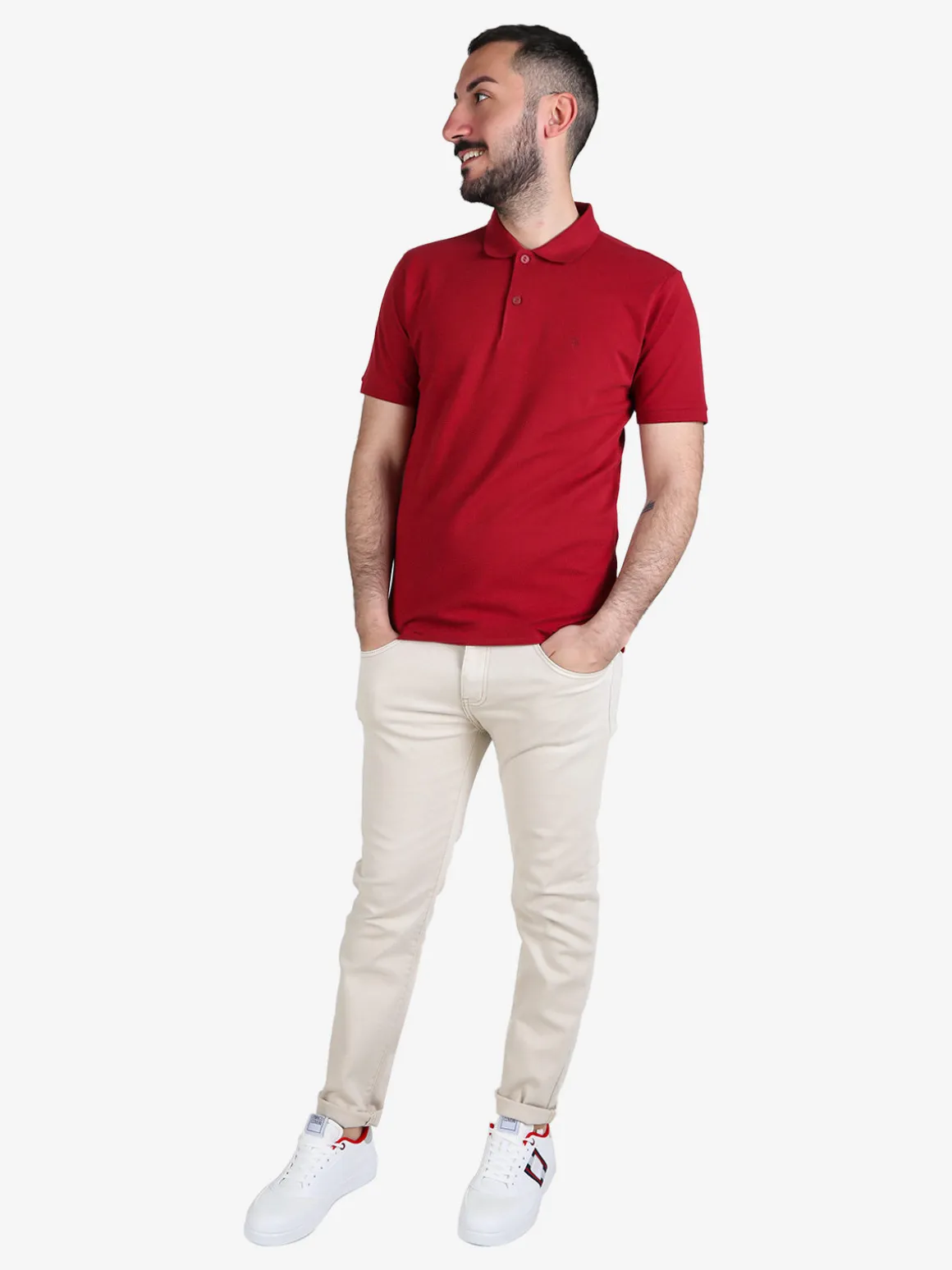 Coveri Moving Polo da uomo in cotone a maniche corte