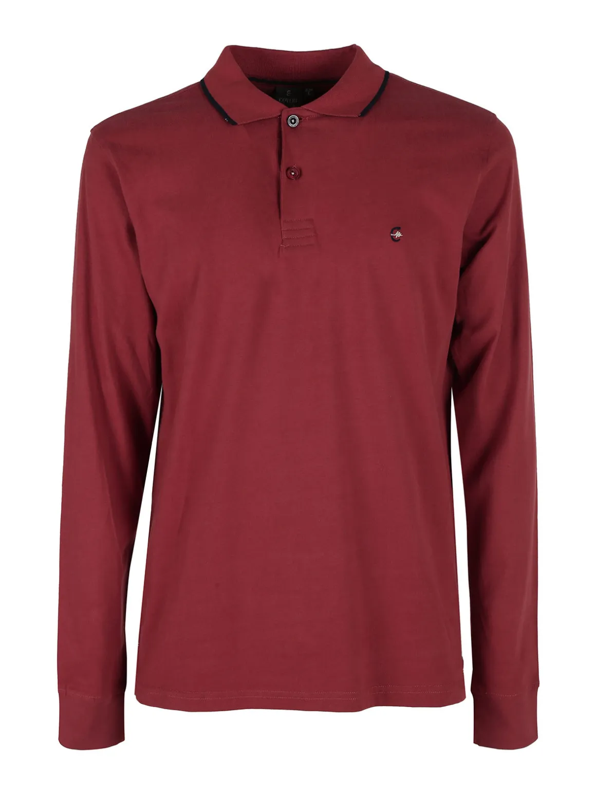 Coveri Moving Polo da uomo in cotone a maniche lunghe