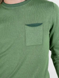 Coveri Moving Pullover da uomo in maglia con taschino