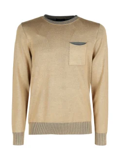 Coveri Moving Pullover da uomo in maglia con taschino