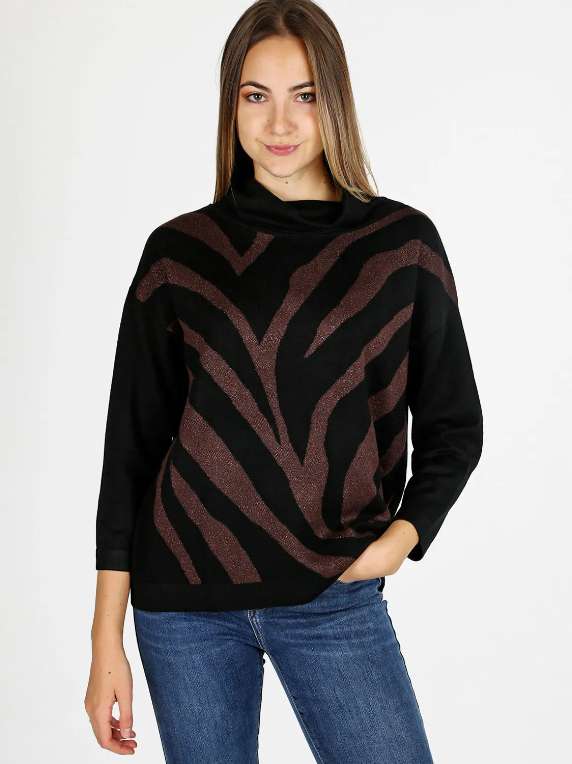 Coveri Moving Pullover dolcevita da donna - nero