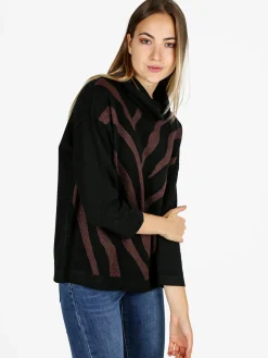 Coveri Moving Pullover dolcevita da donna - nero