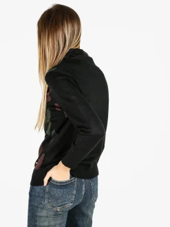 Coveri Moving Pullover dolcevita da donna con strass