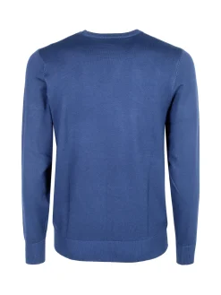 Coveri Moving Pullover girocollo da uomo in maglia - blu