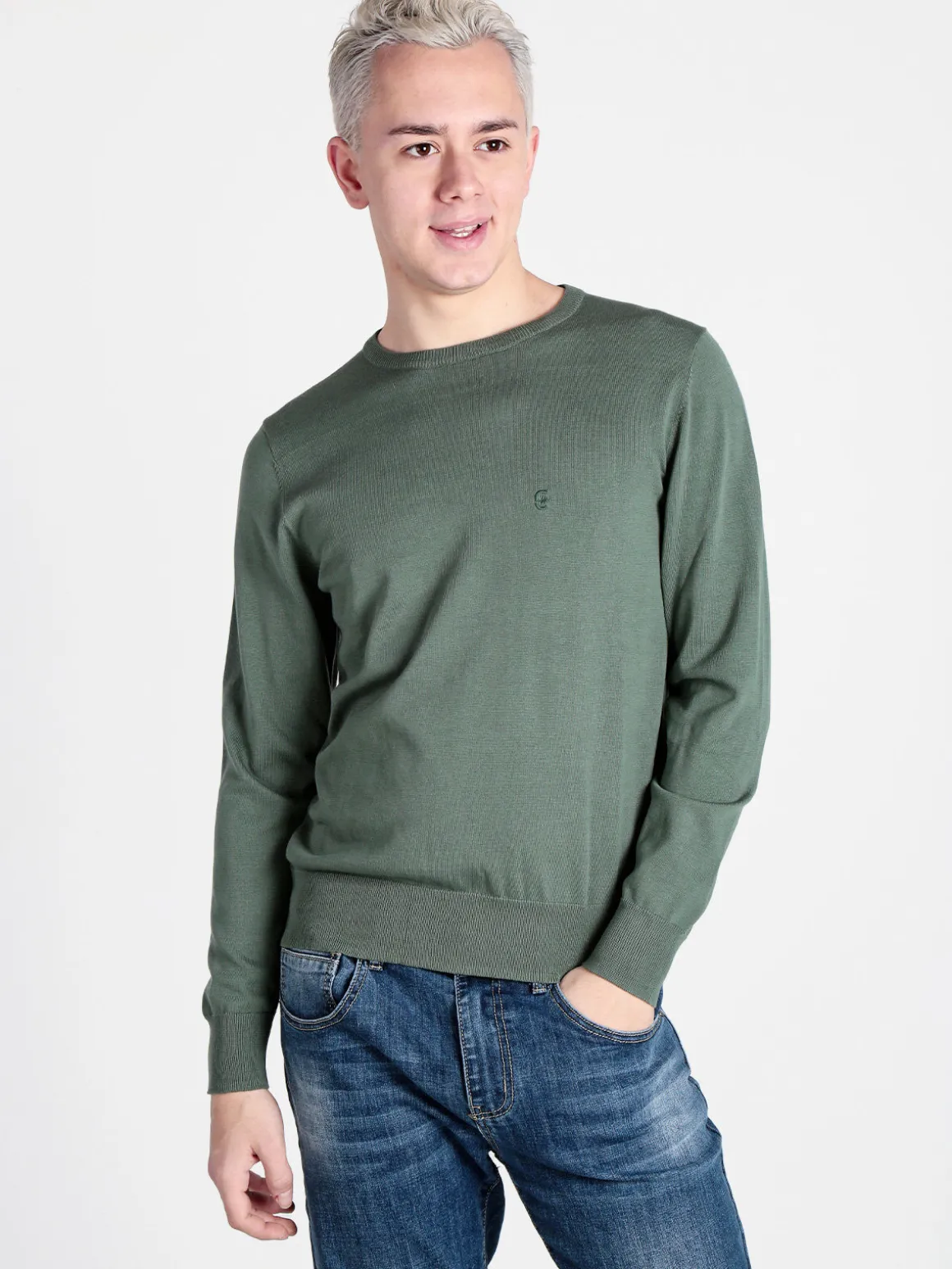 Coveri Moving Pullover girocollo da uomo in cotone
