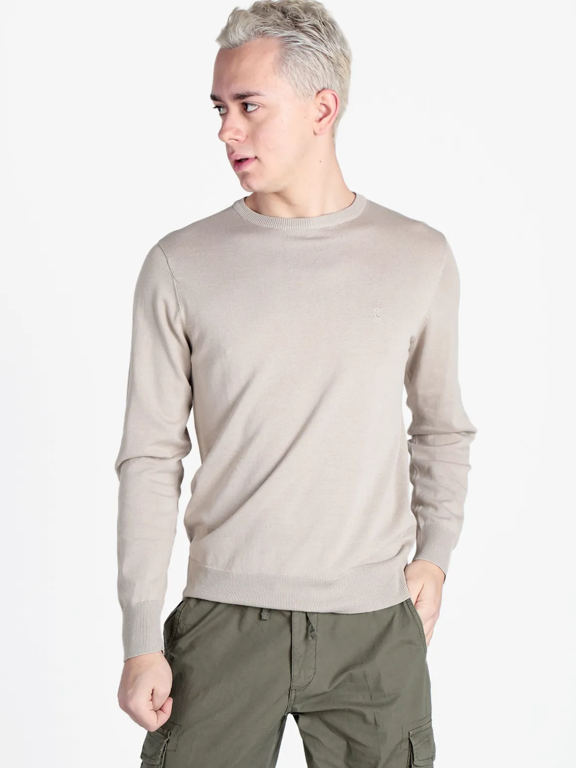 Coveri Moving Pullover girocollo da uomo in cotone