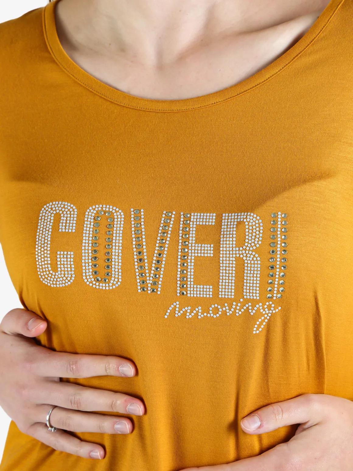 Coveri Moving T-shirt da donna con strass