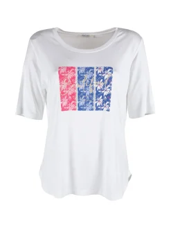 Coveri Moving T-shirt da donna con stampa e strass