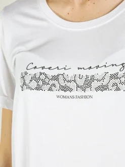 Coveri Moving T-shirt da donna con strass