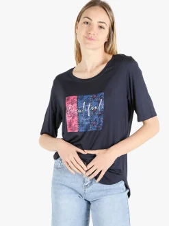 Coveri Moving T-shirt da donna con stampa e strass