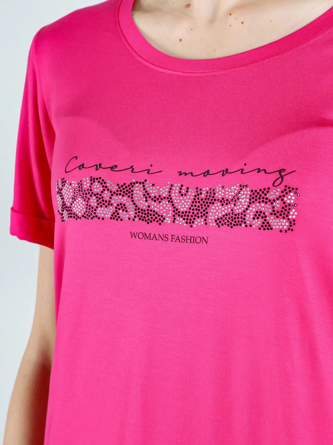 Coveri Moving T-shirt da donna con strass