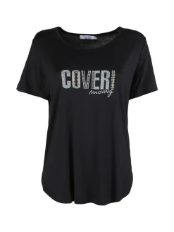Coveri Moving T-shirt da donna con strass