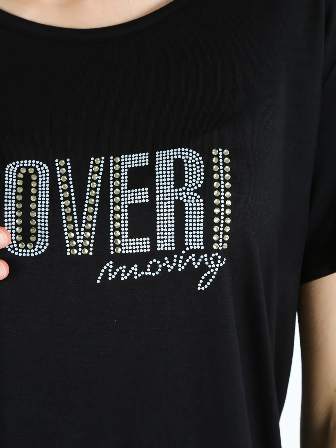 Coveri Moving T-shirt da donna con strass
