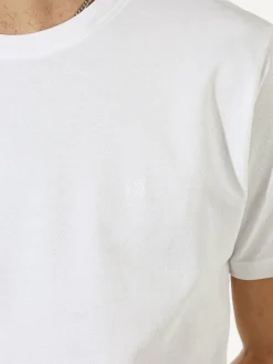 Coveri Moving T-shirt da uomo girocollo in cotone - bianco