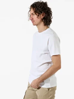 Coveri Moving T-shirt da uomo girocollo in cotone - bianco