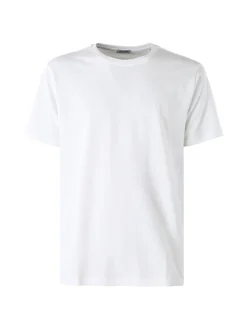 Coveri Moving T-shirt da uomo girocollo in cotone - bianco