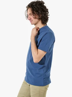 Coveri Moving T-shirt da uomo girocollo in cotone - blu