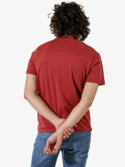Coveri Moving T-shirt da uomo in cotone con stampa - cuoio