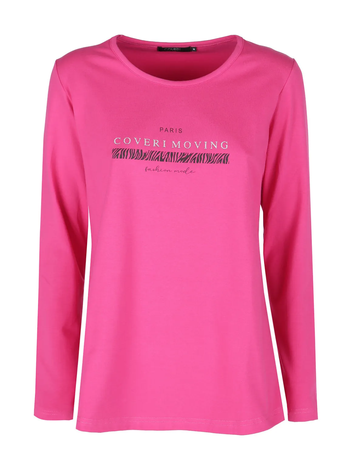 Coveri Moving T-shirt girocollo da donna a maniche lunghe