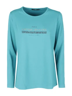 Coveri Moving T-shirt girocollo da donna a maniche lunghe