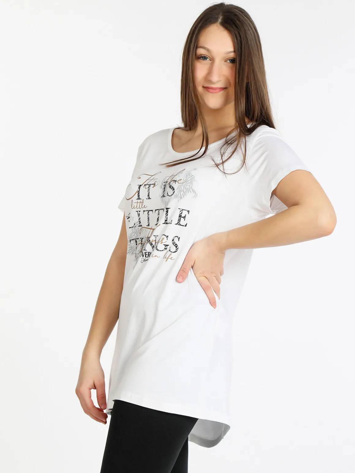 Coveri Moving T-shirt manica corta donna con scritta