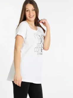 Coveri Moving T-shirt manica corta donna con scritta