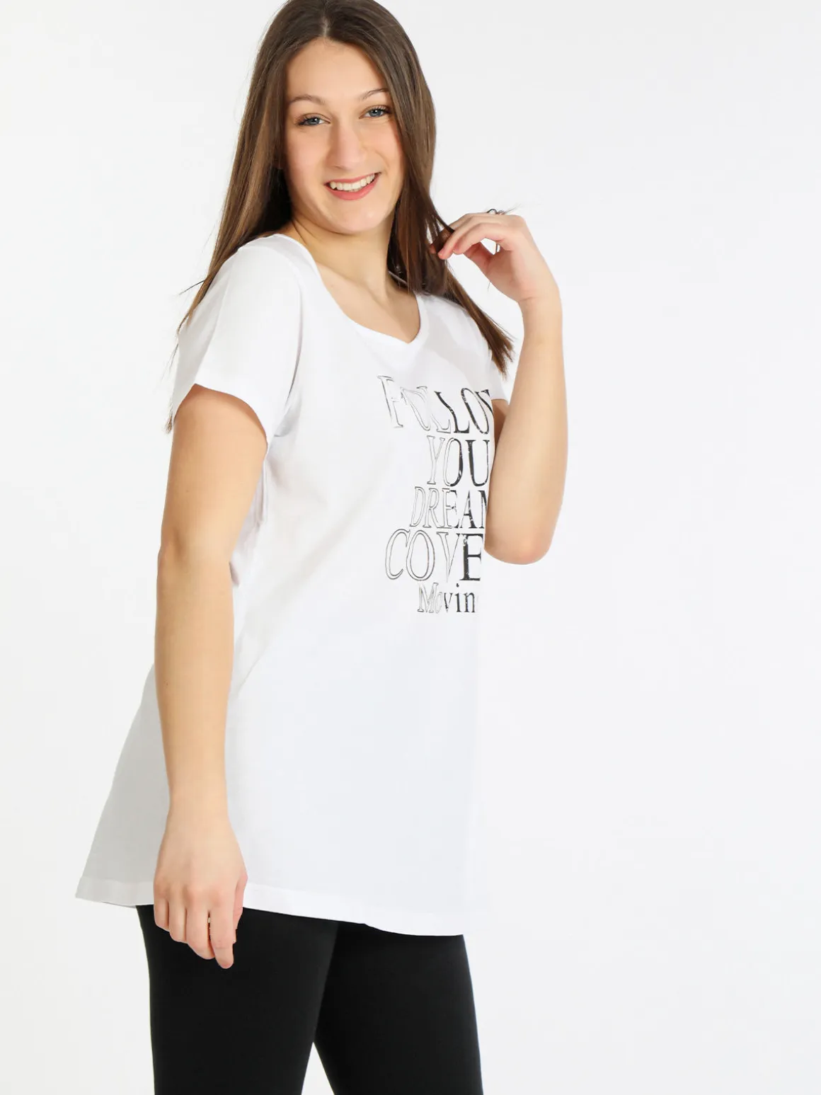Coveri Moving T-shirt manica corta donna con scritta