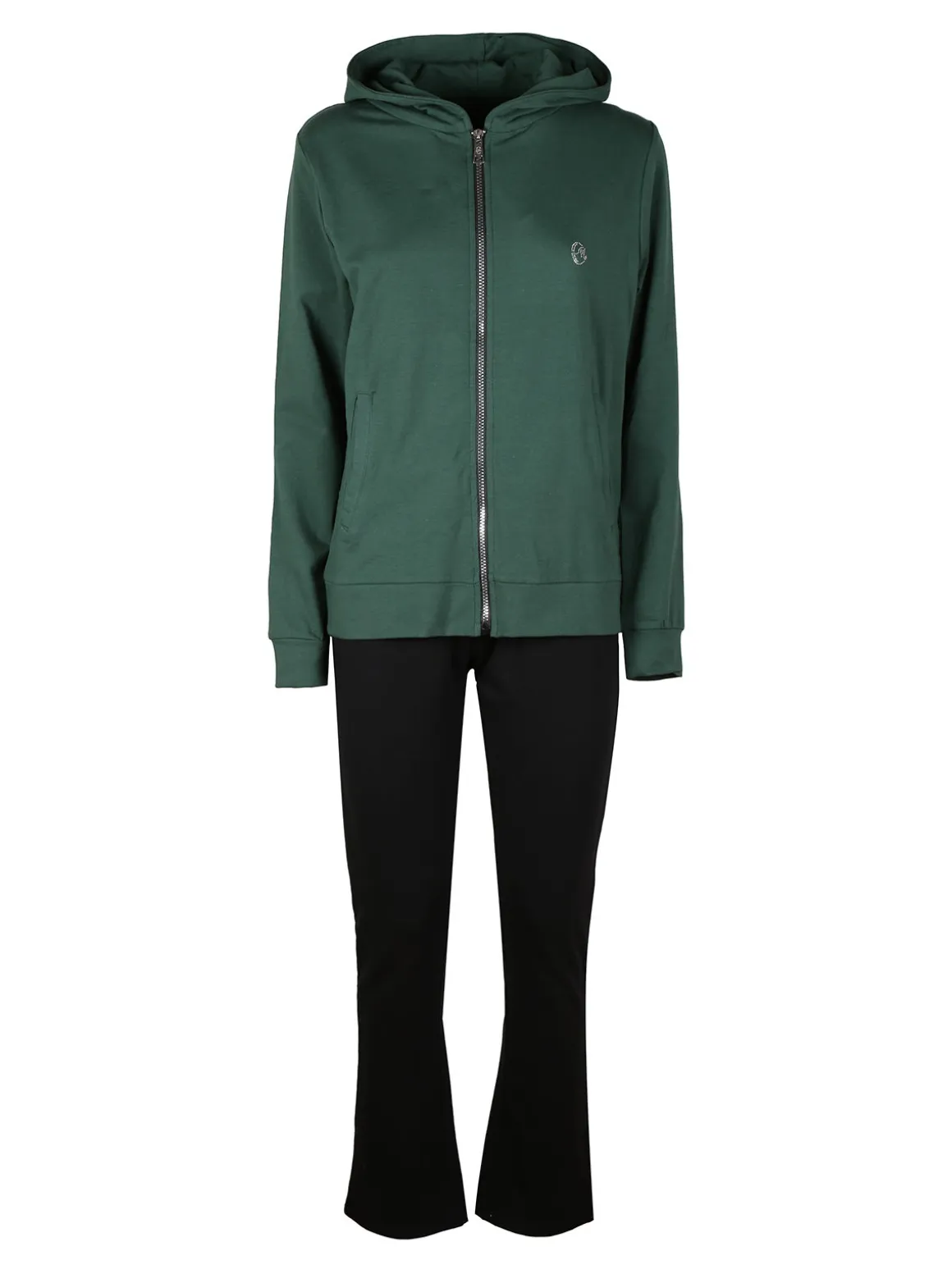 Coveri Moving Tuta donna 2 pezzi felpata con cappuccio e chiusura zip