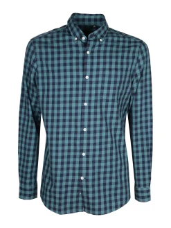 Coveri Viale Morin Camicia uomo a quadri in cotone a maniche lunghe