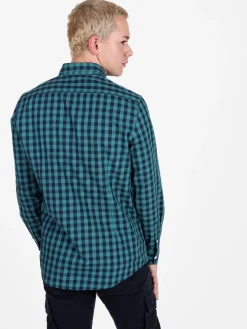 Coveri Viale Morin Camicia uomo a quadri in cotone a maniche lunghe