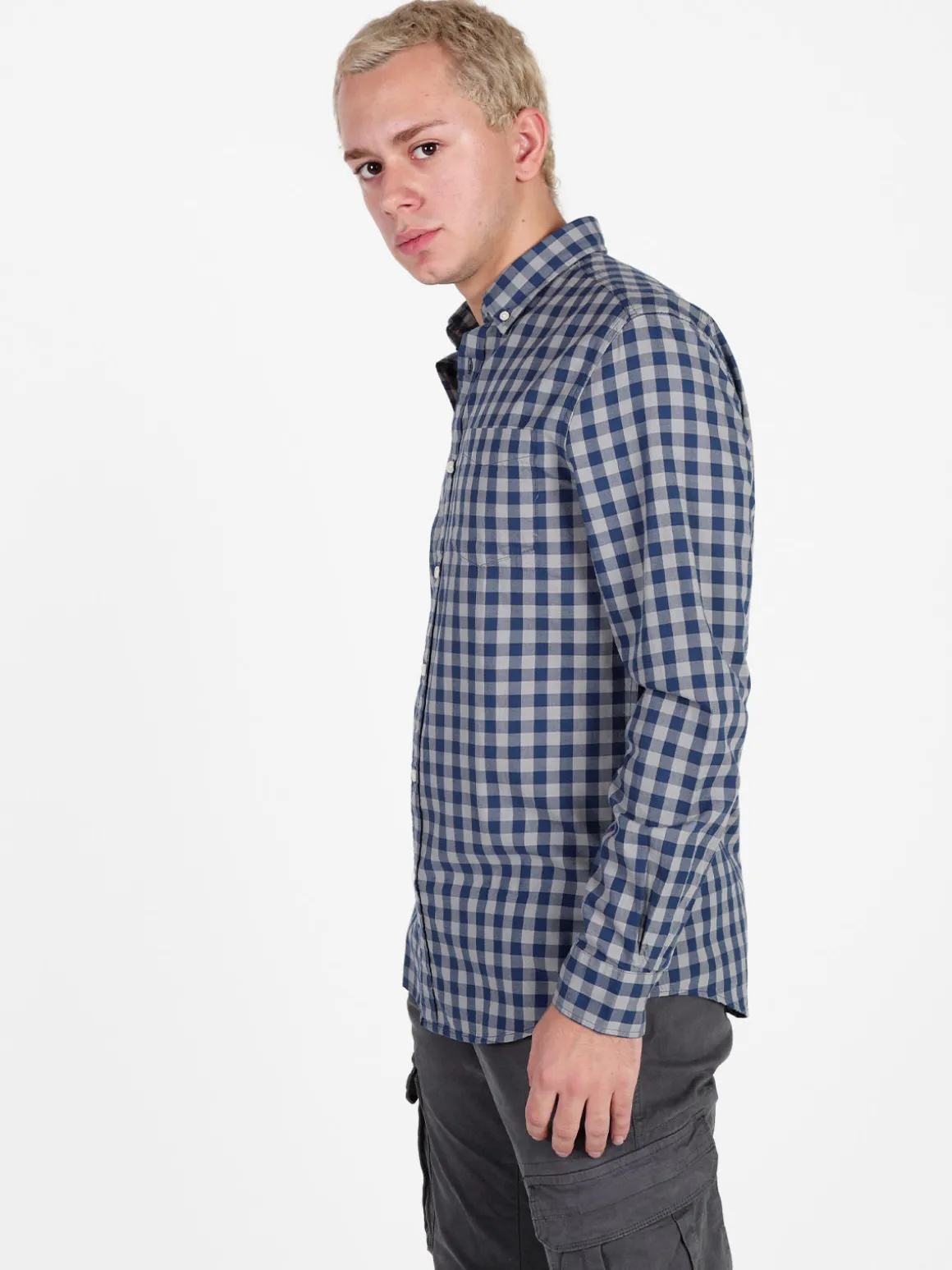 Coveri Viale Morin Camicia uomo a quadri in cotone a maniche lunghe